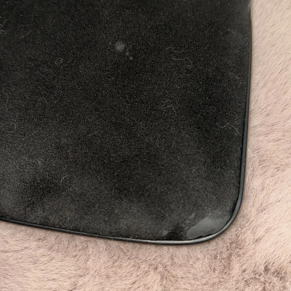 Vintage Suede Black Clutch
